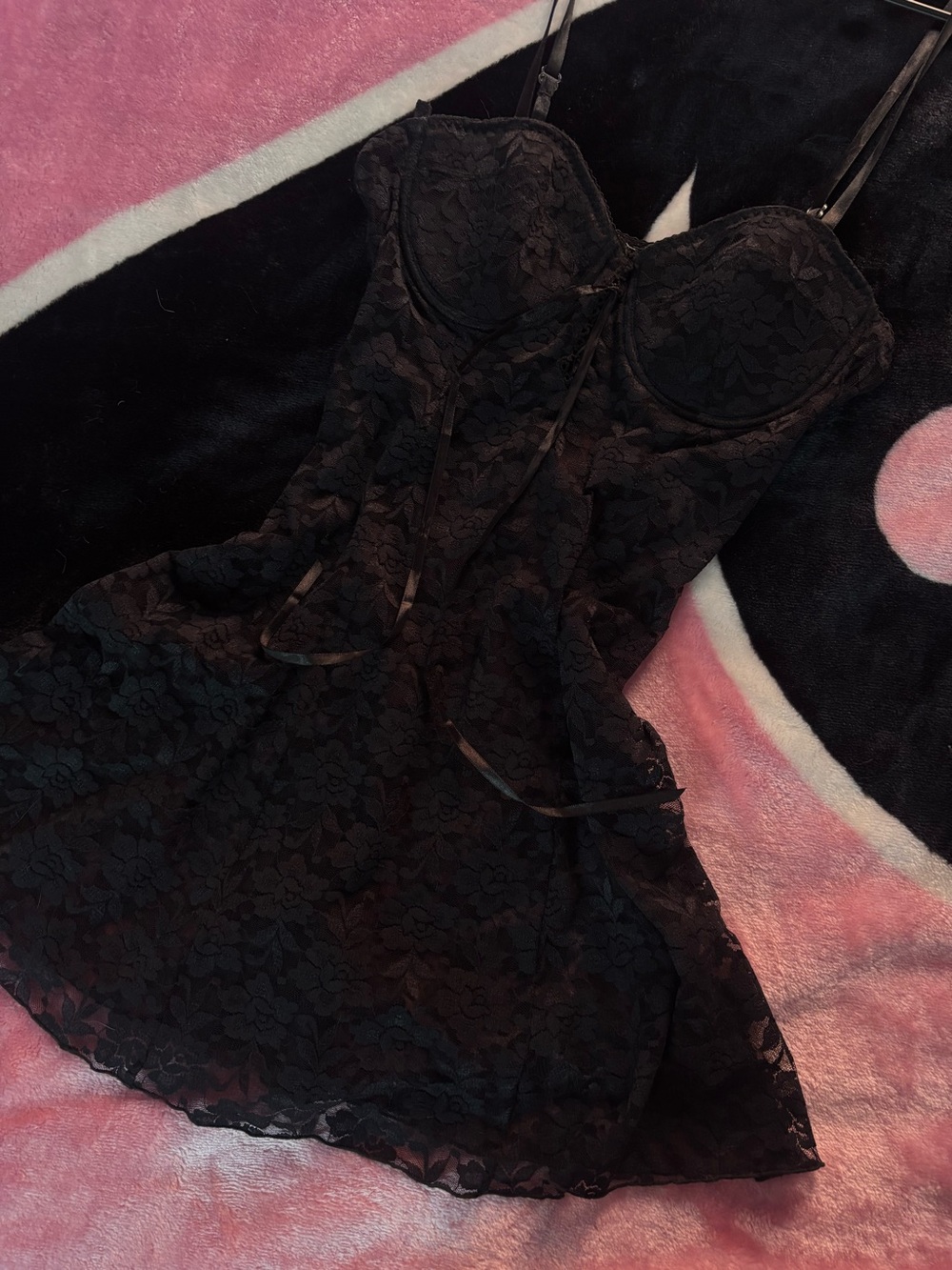Black lace sexy top